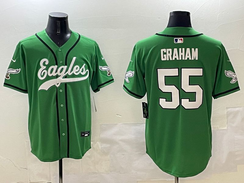 Men Philadelphia Eagles #55 Graham Green three generations Jointly Name 2025 Nike Limited NFL Jersey style 9->philadelphia eagles->NFL Jersey